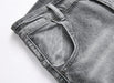 XIMXIMMTIAN Jeans de mezclilla para hombre estilo motociclista, lavados, desgastados, ajustados y rectos - Quierox - Tienda Online