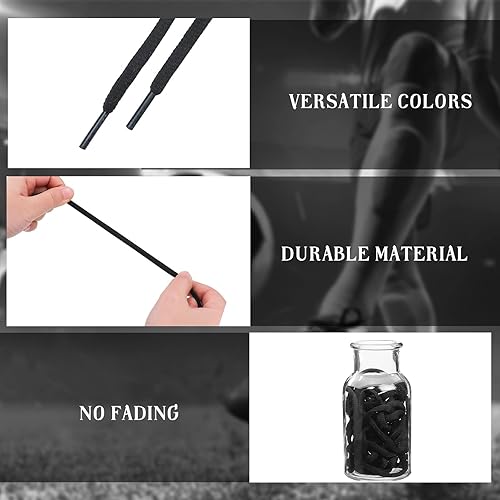 Xinnun 40 pares de cordones ovalados para zapatos a granel de 47" medio redondos para zapatos deportivos - Quierox - Tienda Online