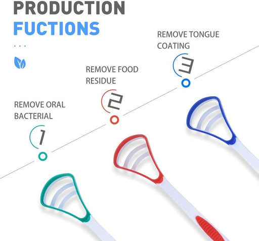 Y - Kelin - Cepillo lingual limpiador (paquete de 3 colores) - Quierox - Tienda Online