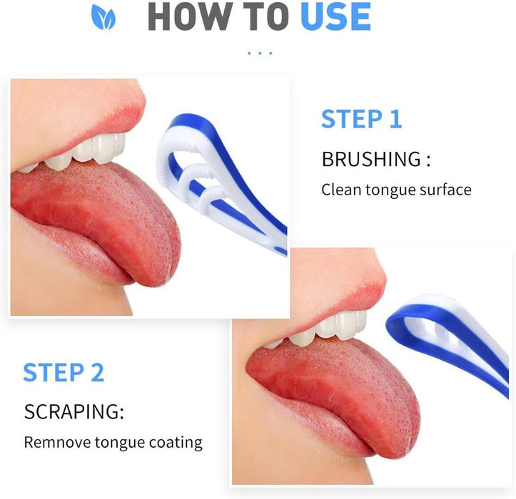 Y - Kelin - Cepillo lingual limpiador (paquete de 3 colores) - Quierox - Tienda Online