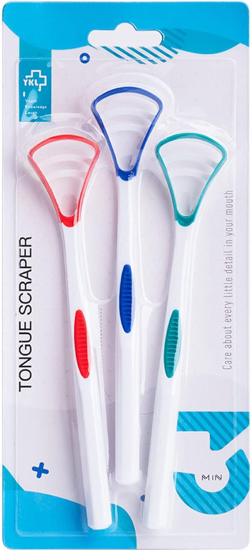 Y - Kelin - Cepillo lingual limpiador (paquete de 3 colores) - Quierox - Tienda Online