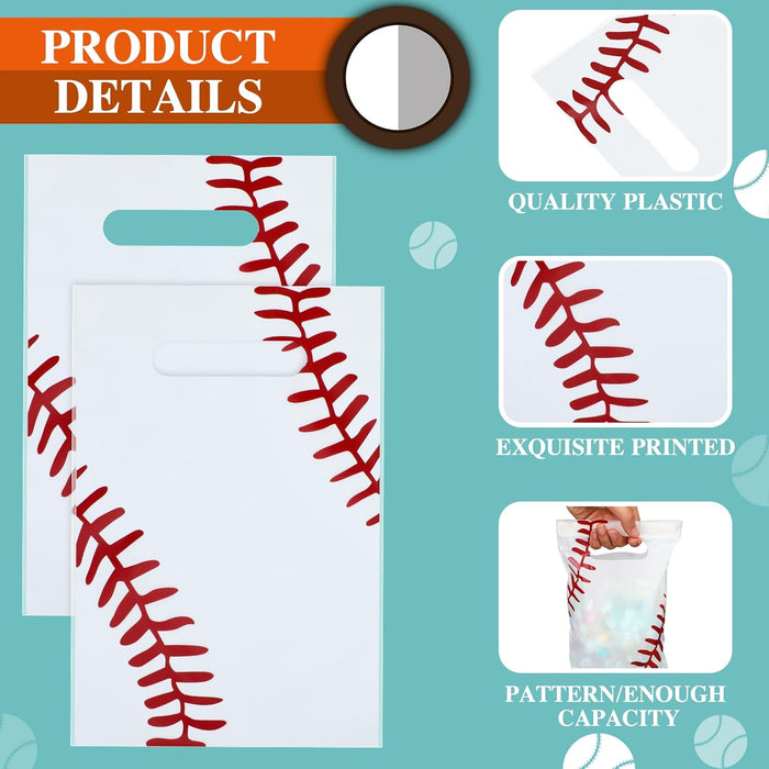 Yeaqee 50 bolsas de regalo de béisbol con asa - Quierox - Tienda Online