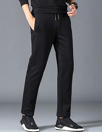 Yeokou - Pantalones deportivos térmicos de invierno con forro de sherpa para hombre - Quierox - Tienda Online