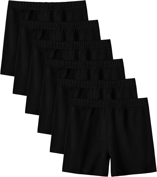 YERIOK - Pack de 6 pantalones cortos de ciclismo de algodón para niñas - Quierox - Tienda Online