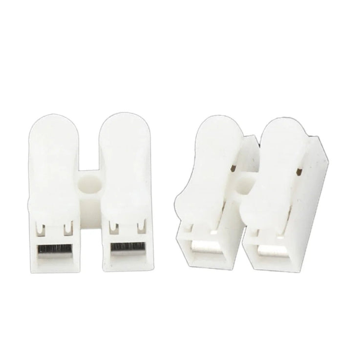 YIEMEEN - 100 conectores de cable de empuje rápido de 2 pines con resorte, terminales de cableado blancos - Quierox - Tienda Online