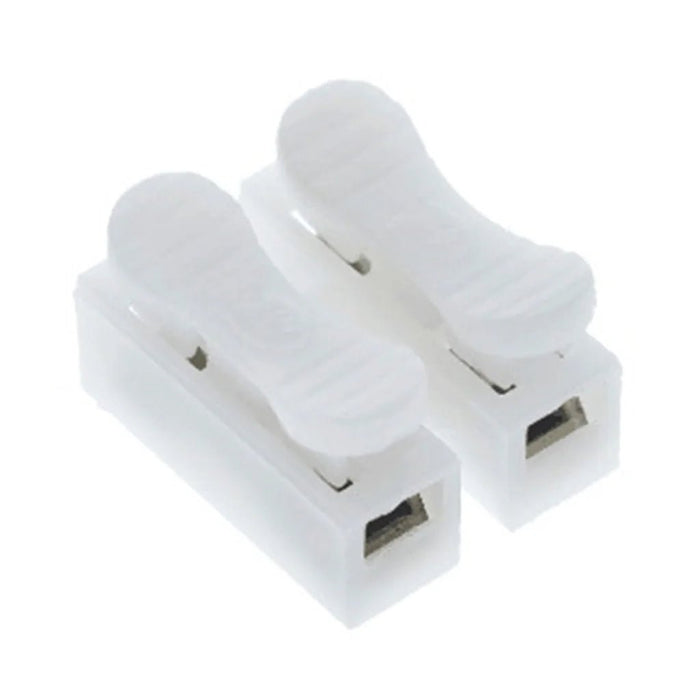 YIEMEEN - 100 conectores de cable de empuje rápido de 2 pines con resorte, terminales de cableado blancos - Quierox - Tienda Online