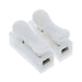 YIEMEEN - 100 conectores de cable de empuje rápido de 2 pines con resorte, terminales de cableado blancos - Quierox - Tienda Online