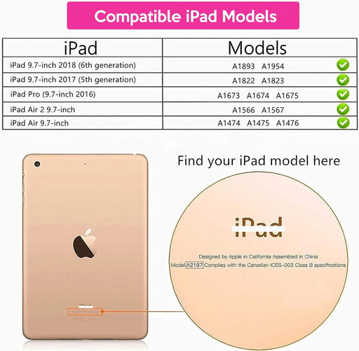 YIHE - Funda infantil para iPad de 9.7 pulgadas con protector de pantalla - Quierox - Tienda Online