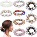 Yinder 9 piezas de accesorios para el cabello para mujer, lazos elásticos de cristal - Quierox - Tienda Online