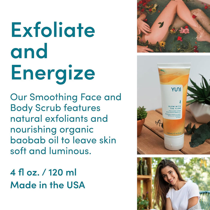 YUNI Beauty Exfoliante facial y corporal que brilla con el flujo exfoliante para una piel brillante - Quierox - Tienda Online