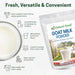 Z Natural Foods Leche de cabra en polvo - Pura leche entera de crema - Quierox - Tienda Online