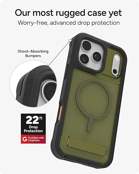 ZAGG Rainier - Funda con función atril para iPhone 17 Pro Max - Quierox - Tienda Online