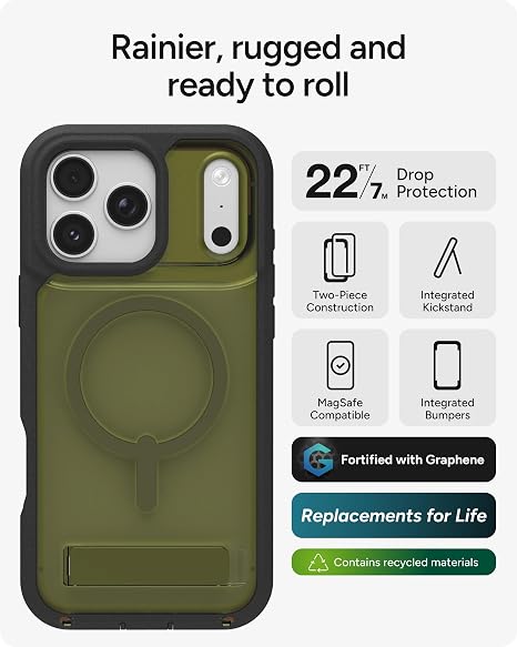 ZAGG Rainier - Funda con función atril para iPhone 17 Pro Max - Quierox - Tienda Online