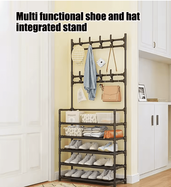 Zapatero de cinco capas, sencillo, con almacenamiento integrado, para el hogar, multifuncional - Quierox - Tienda Online