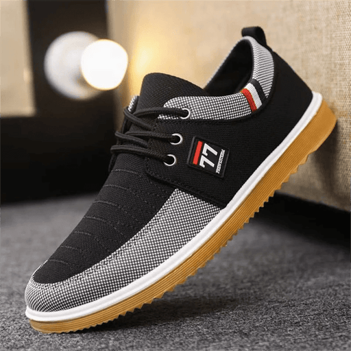 Zapatillas casuales de moda para hombre, con cordones, de suela baja, cómodas y versátiles - Quierox - Tienda Online