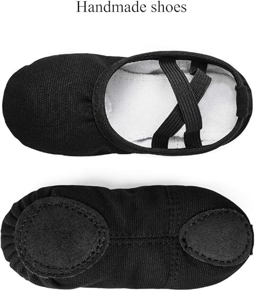 Zapatillas de ballet de lona Stelle para niñas pequeñas, sin cordones - Quierox - Tienda Online