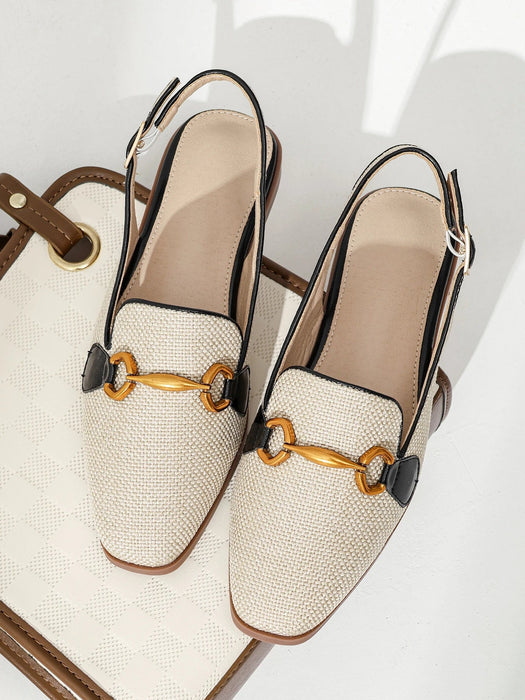 Zapatillas de lino clásicas, transpirables y versátiles con hebilla de metal deslizante - Quierox - Tienda Online