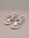 Zapatillas Deportivas Casuales De Moda Para Niños Con Lazo Dorado - Quierox - Tienda Online
