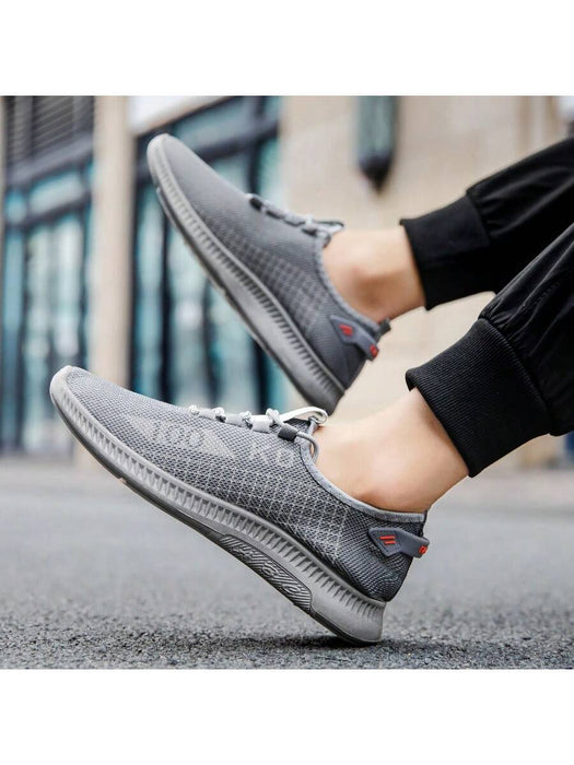 Zapatillas deportivas de talla grande para hombre, informales, transpirables, con suela plana - Quierox - Tienda Online