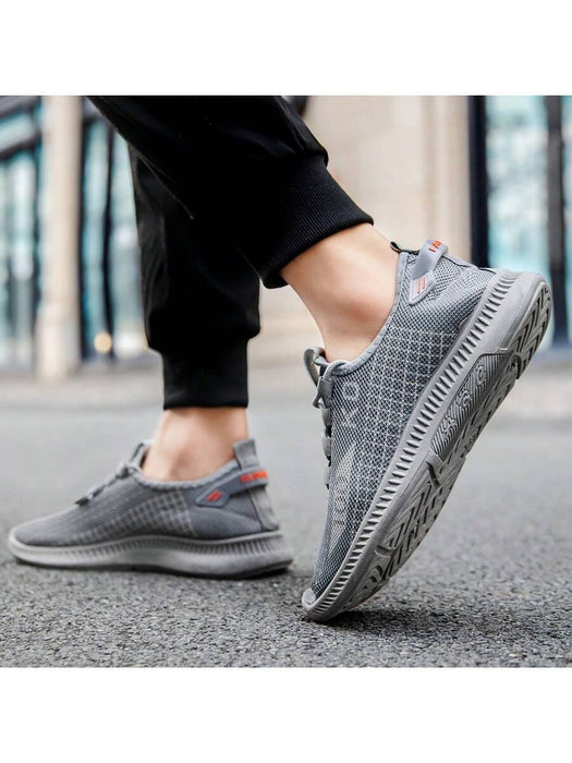 Zapatillas deportivas de talla grande para hombre, informales, transpirables, con suela plana - Quierox - Tienda Online