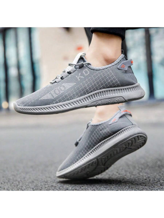 Zapatillas deportivas de talla grande para hombre, informales, transpirables, con suela plana - Quierox - Tienda Online