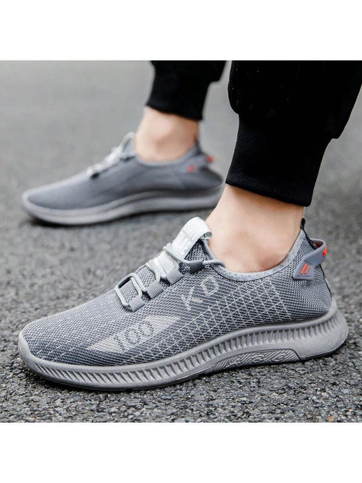 Zapatillas deportivas de talla grande para hombre, informales, transpirables, con suela plana - Quierox - Tienda Online