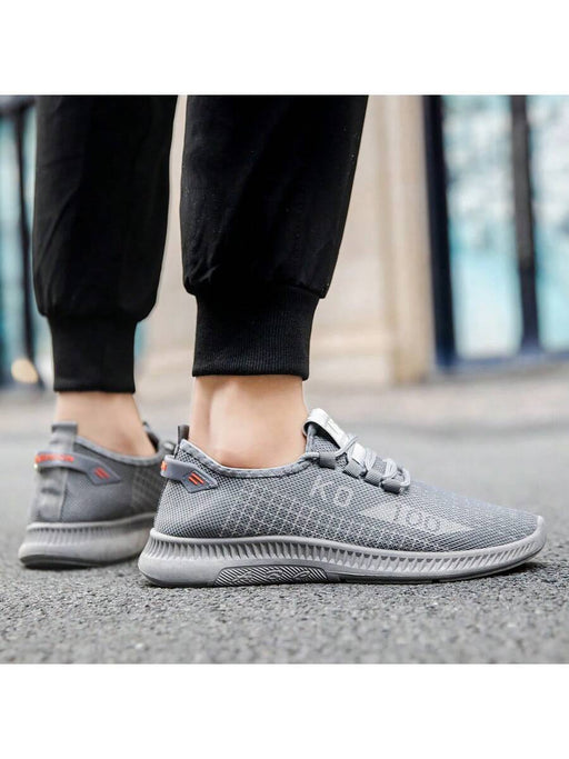 Zapatillas deportivas de talla grande para hombre, informales, transpirables, con suela plana - Quierox - Tienda Online