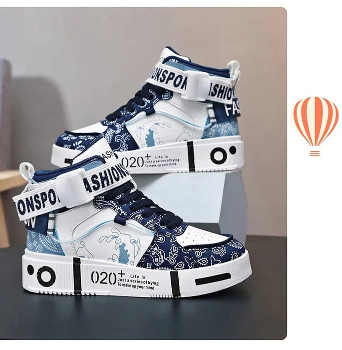 Zapatillas deportivas para hombre, estilo baloncesto de caña alta, cómodas para uso casual - Quierox - Tienda Online