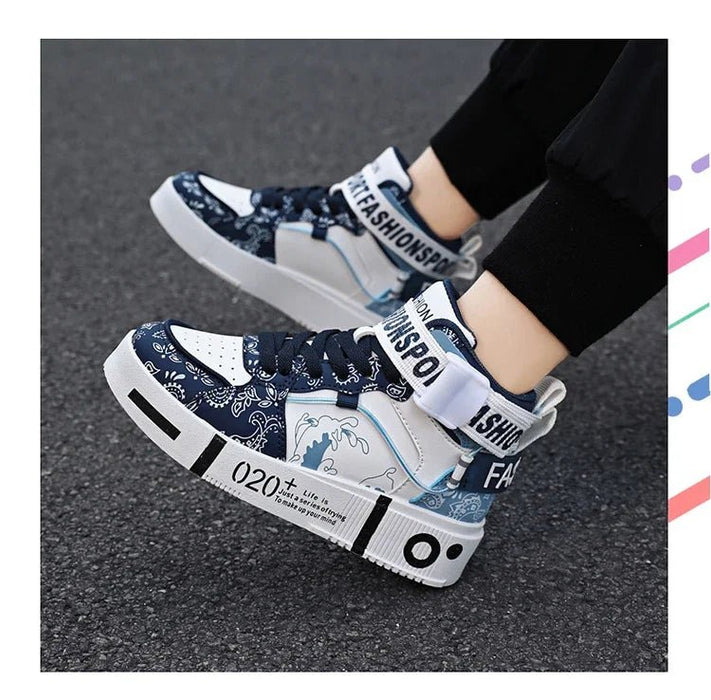 Zapatillas deportivas para hombre, estilo baloncesto de caña alta, cómodas para uso casual - Quierox - Tienda Online
