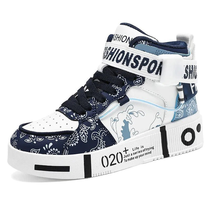 Zapatillas deportivas para hombre, estilo baloncesto de caña alta, cómodas para uso casual - Quierox - Tienda Online