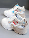 Zapatillas deportivas transpirables con bloques de color, de tacón alto - Quierox - Tienda Online