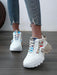 Zapatillas deportivas transpirables con bloques de color, de tacón alto - Quierox - Tienda Online