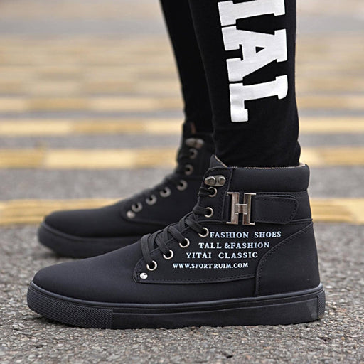 Zapatos altos británicos de los hombres de moda con hebilla de cinturón esmerilado - Quierox - Tienda Online