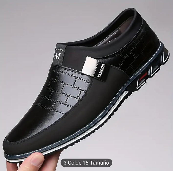 Zapatos Casuales Negros con Correa de Cierre - Quierox - Tienda Online