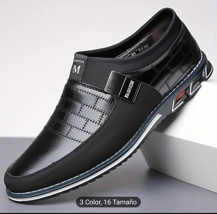 Zapatos Casuales Negros con Correa de Cierre - Quierox - Tienda Online