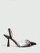 Zapatos de mujer con decoración de diamantes de imitación, forma piramidal, tacón negro - Quierox - Tienda Online
