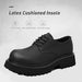 Zapatos de plataforma de cuero negro para hombre, zapatos clásicos de punta ancha - Quierox - Tienda Online