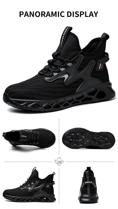 Zapatos de seguridad antipinchazos y antichoque, con puntera de acero para hombre - Quierox - Tienda Online