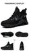 Zapatos de seguridad antipinchazos y antichoque, con puntera de acero para hombre - Quierox - Tienda Online