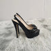 Zapatos de tacón de aguja para mujer de punta abierta con plataforma de 14 cm - Quierox - Tienda Online