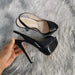 Zapatos de tacón de aguja para mujer de punta abierta con plataforma de 14 cm - Quierox - Tienda Online