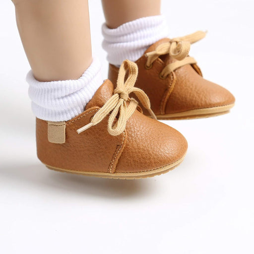Zapatos Oxford para bebés, de piel sintética, suela de goma suave, antideslizantes - Quierox - Tienda Online