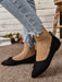 Zapatos planos negros sencillos para mujer, con diseño de empeine plisado - Quierox - Tienda Online