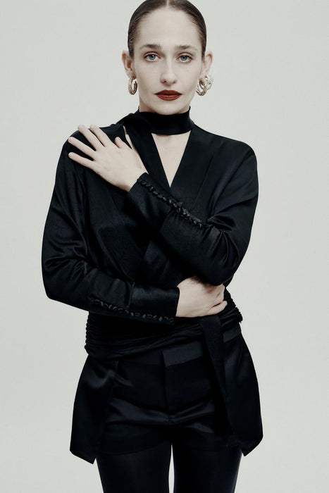 ZARA Blusa de satén - Quierox - Tienda Online