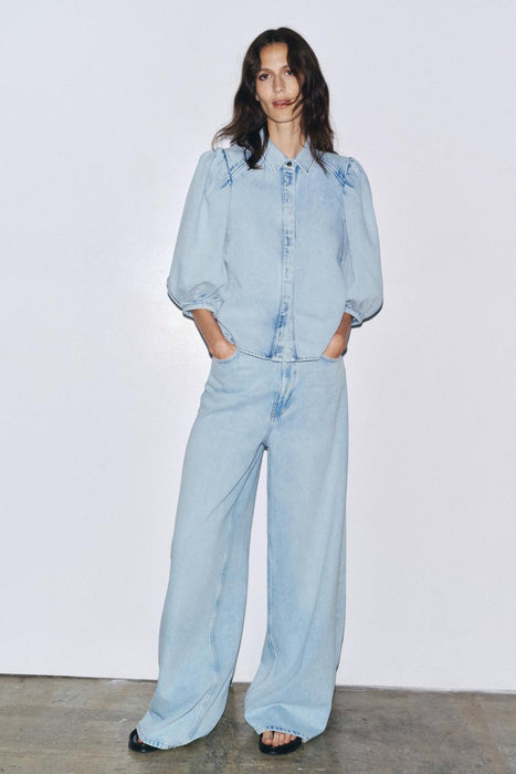 Zara Blusa Denim jean - Quierox - Tienda Online