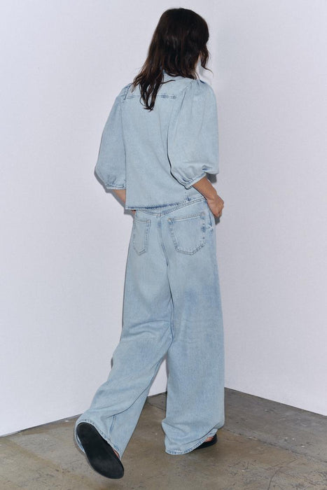 Zara Blusa Denim jean - Quierox - Tienda Online