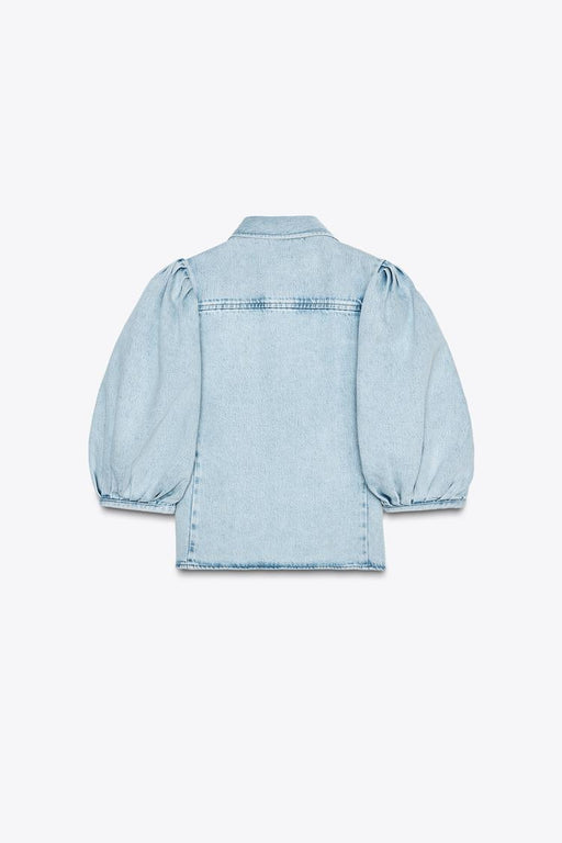 Zara Blusa Denim jean - Quierox - Tienda Online