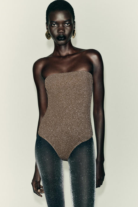ZARA BODY BANDEAU DE HILO METÁLICO - Quierox - Tienda Online