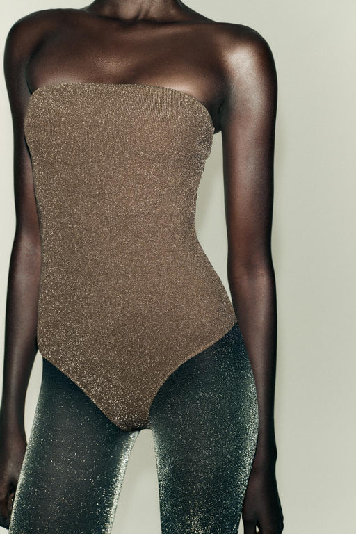 ZARA BODY BANDEAU DE HILO METÁLICO - Quierox - Tienda Online