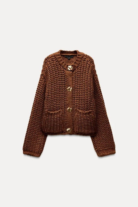 ZARA Cárdigan de punto grueso - Quierox - Tienda Online